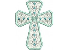 Stickdatei - Kreuz Spitze